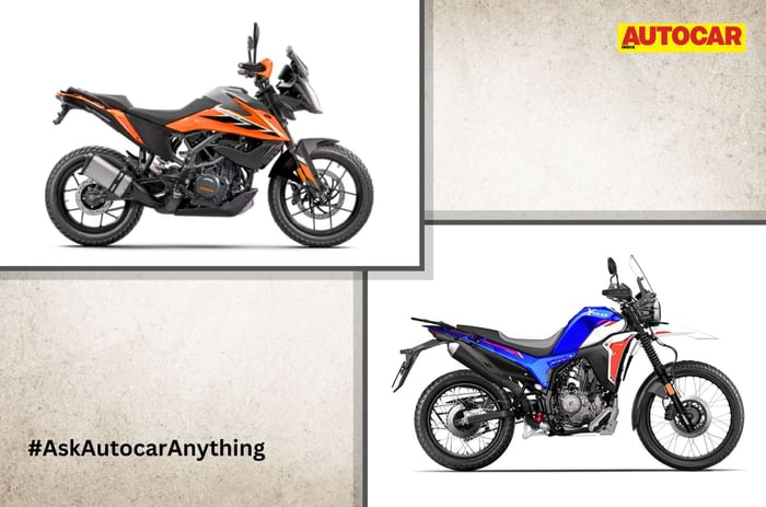 Hero Xpulse 210, KTM 250 Adventure side images Hero Xpulse 210 price, KTM 250 Adventure buying decision